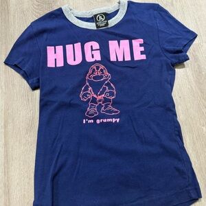 Disney Navy and Pink Grumpy Tee vintage y2k low rise
